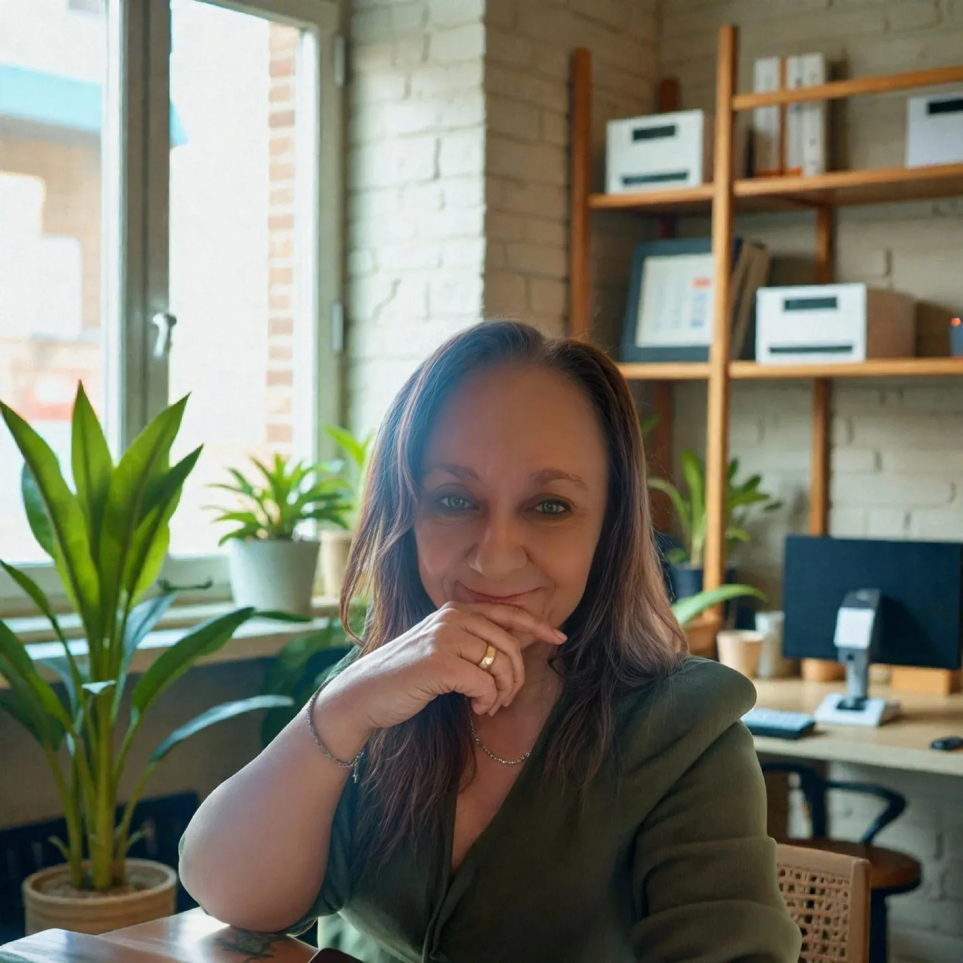 Claudia Murgia in ihrem Büro
